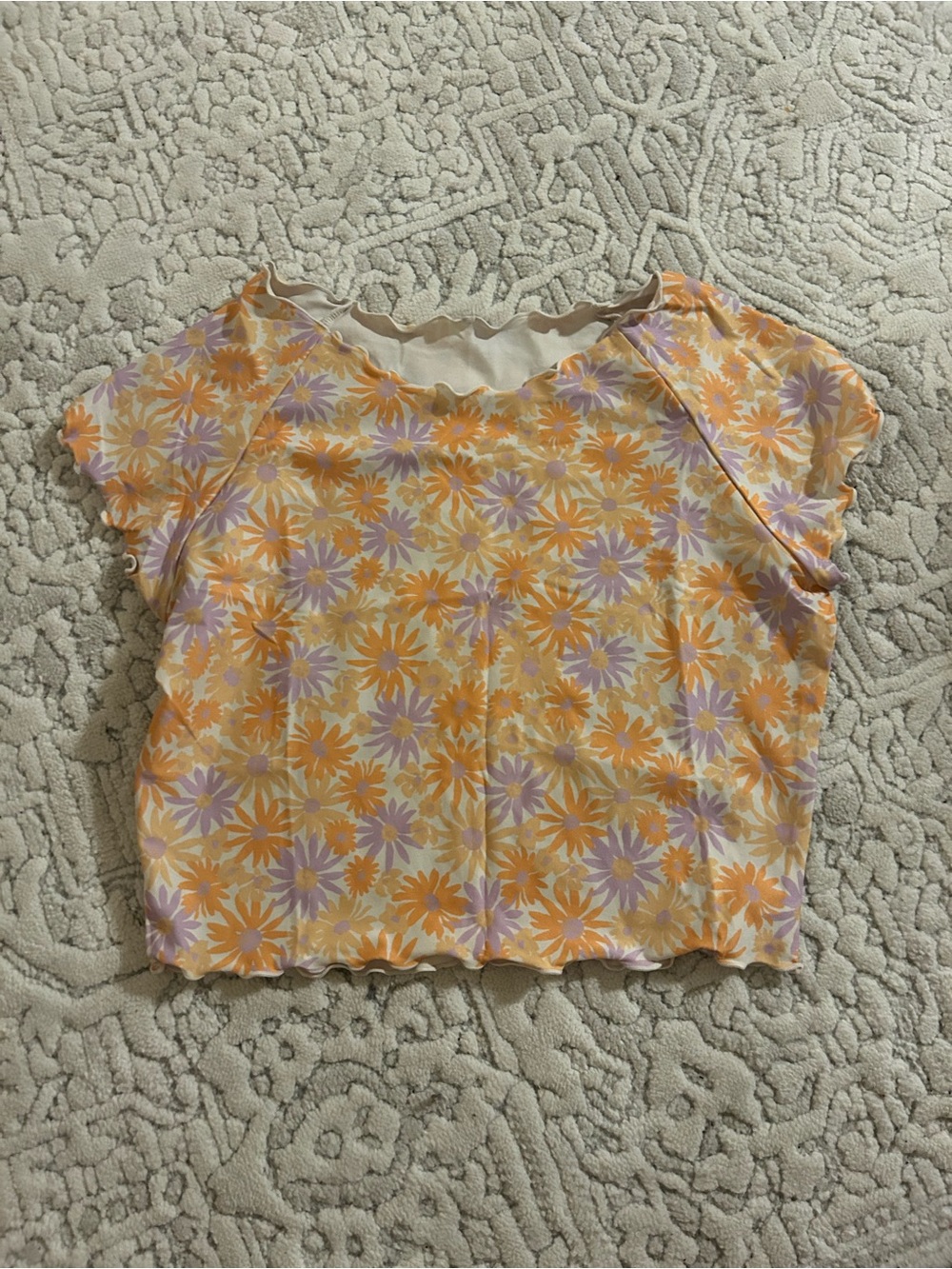 l*space wildflower floral cover up orange purple